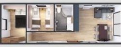 maison mobile OPTIMA 3,5x10 35m² visualisation<br />
